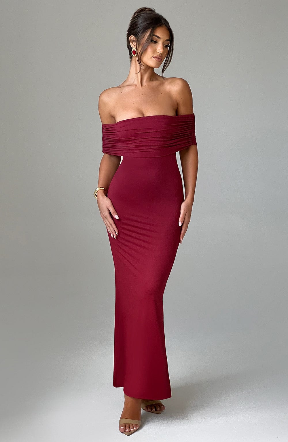 Vestido Maxi Belinda - Burdeos