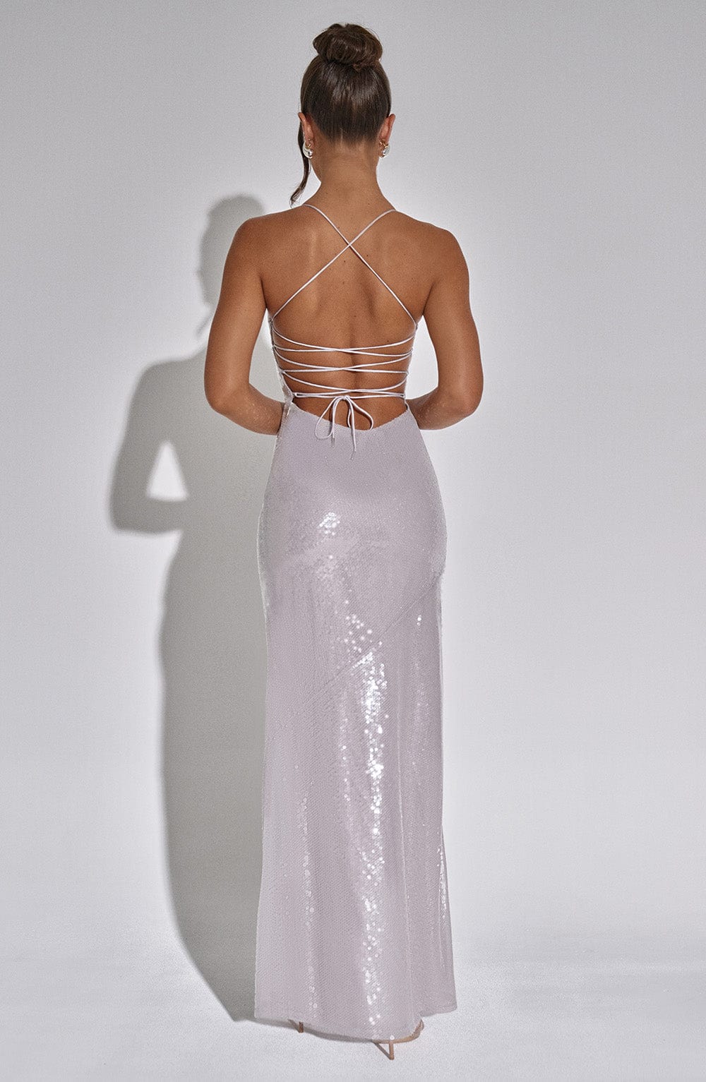Vestido Maxi Bells - Plateado
