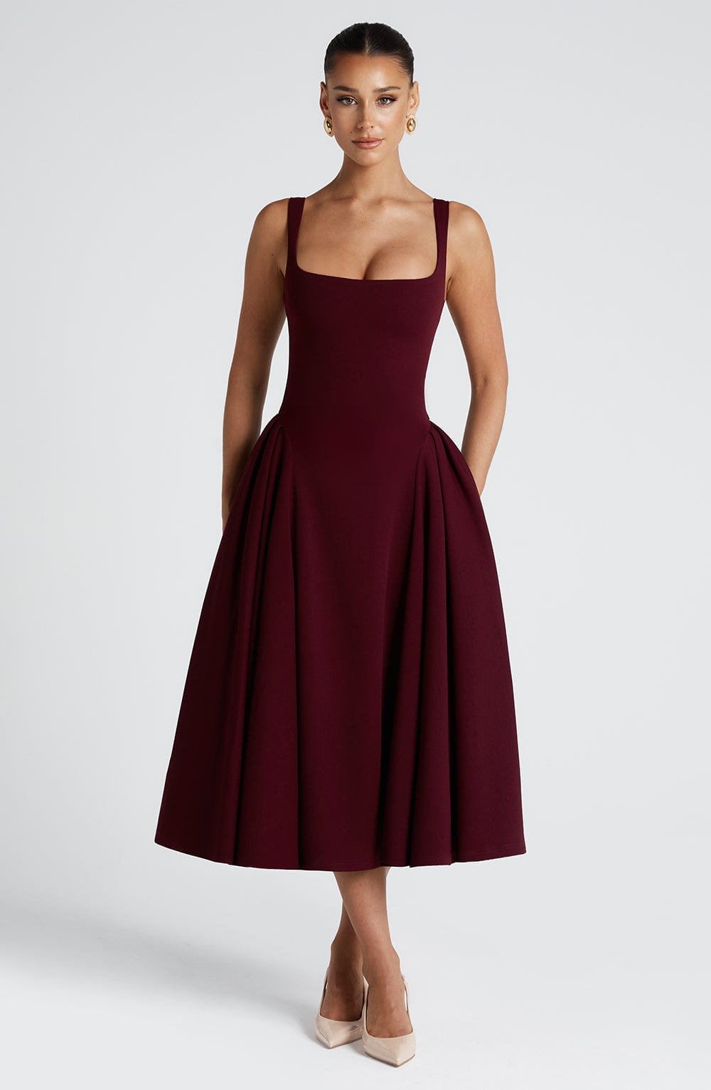 Vestido Midi Betty - Laca de Cereza