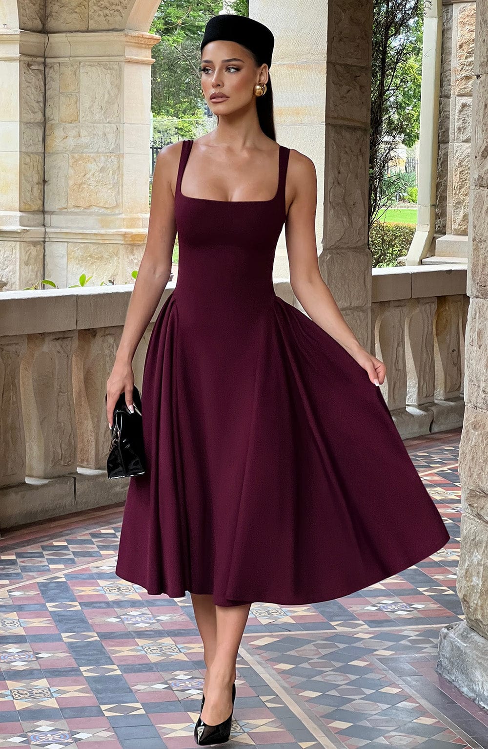 Vestido Midi Betty - Laca de Cereza