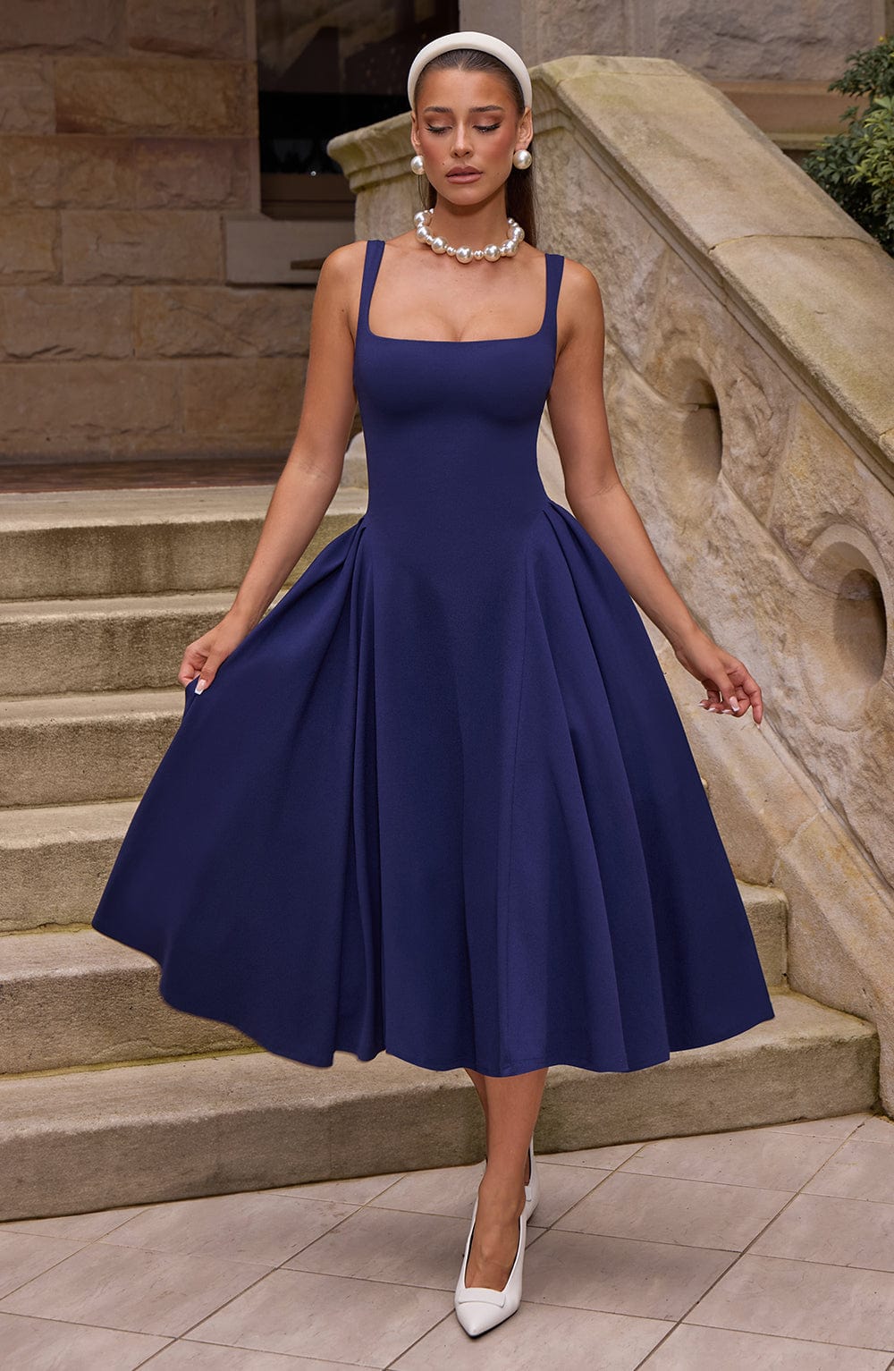 Vestido Midi Betty - Marino