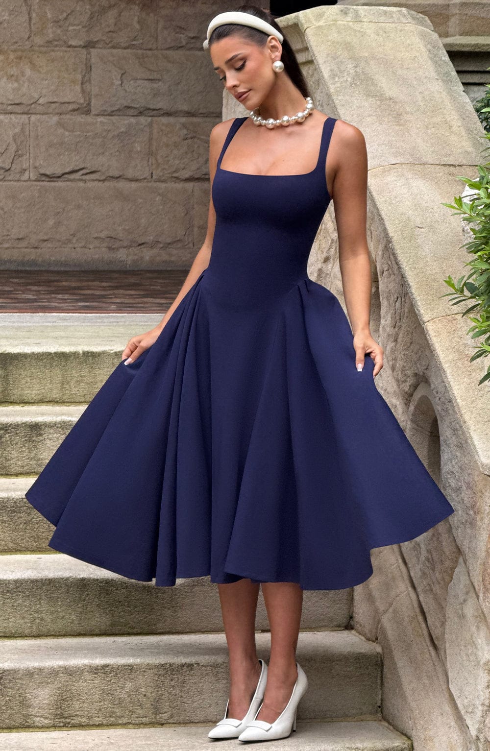 Vestido Midi Betty - Marino