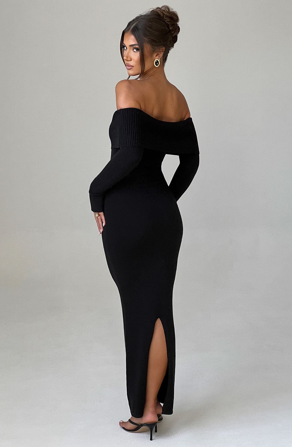 Vestido Maxi de Punto Beverley - Negro