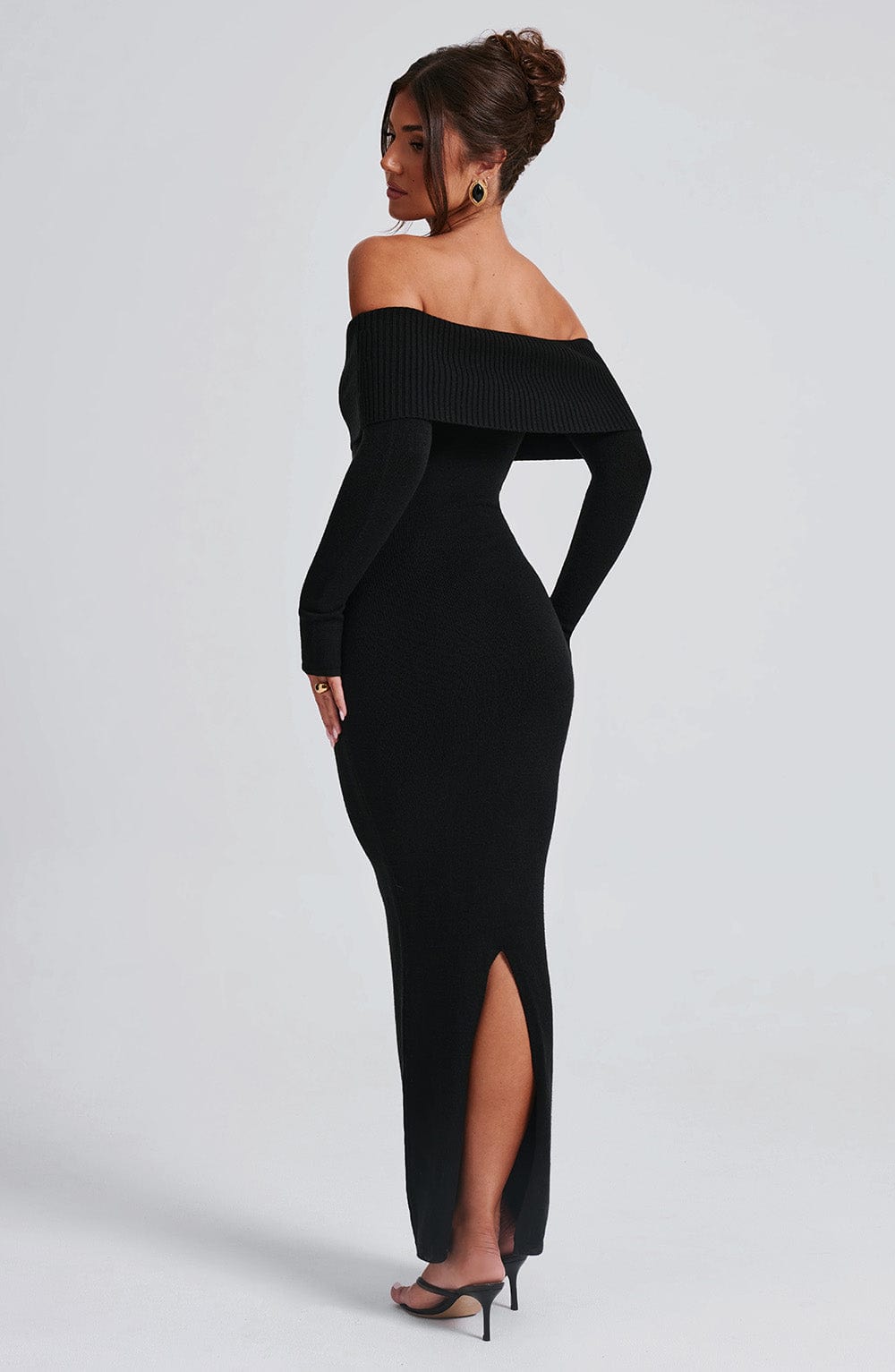Vestido Maxi de Punto Beverley - Negro