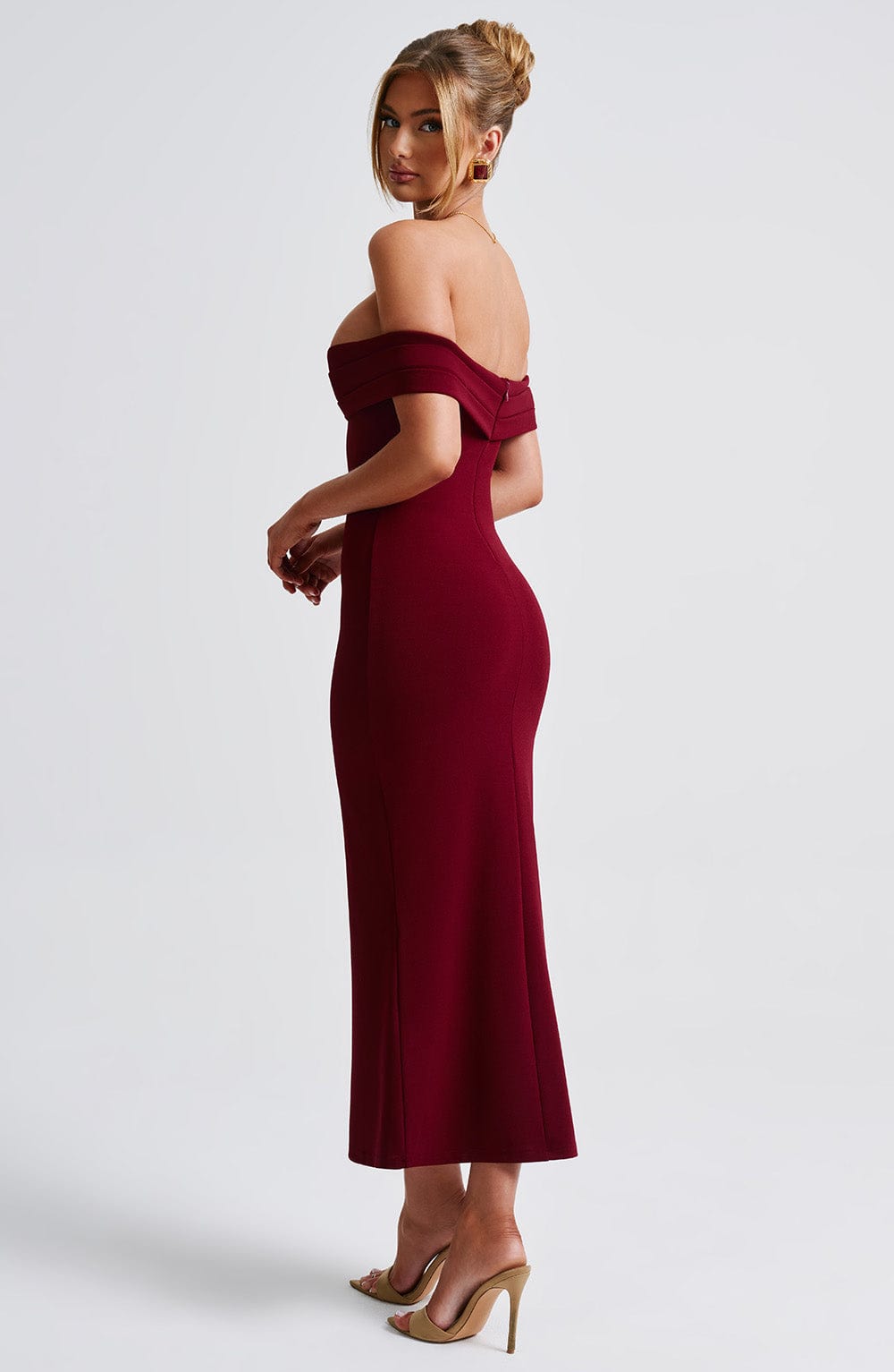 Vestido Midi Bex - Burdeos
