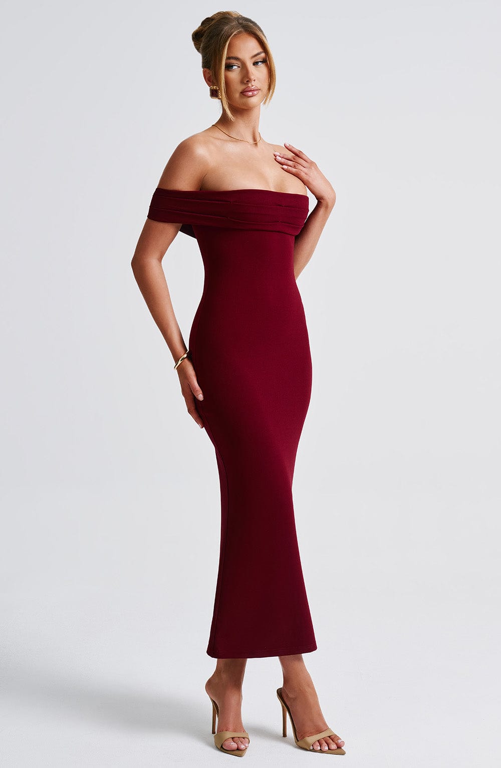 Vestido Midi Bex - Burdeos