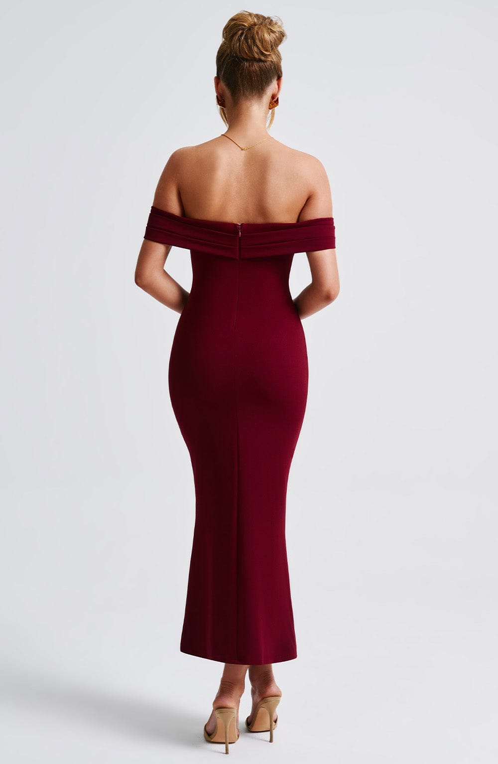 Vestido Midi Bex - Burdeos