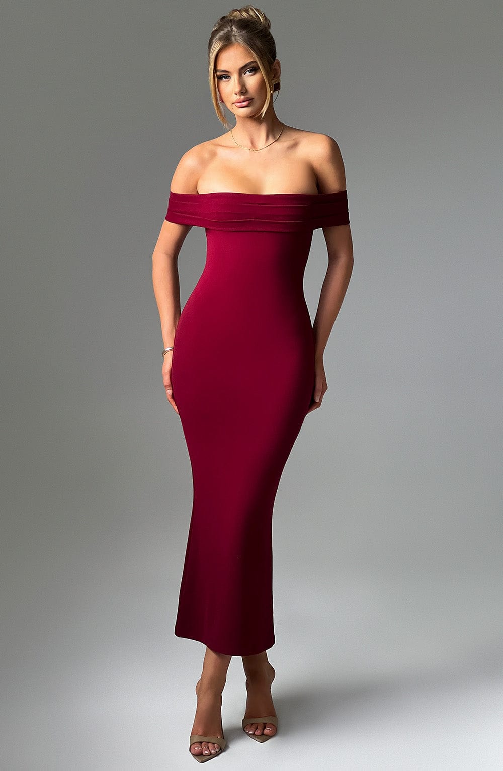 Vestido Midi Bex - Burdeos