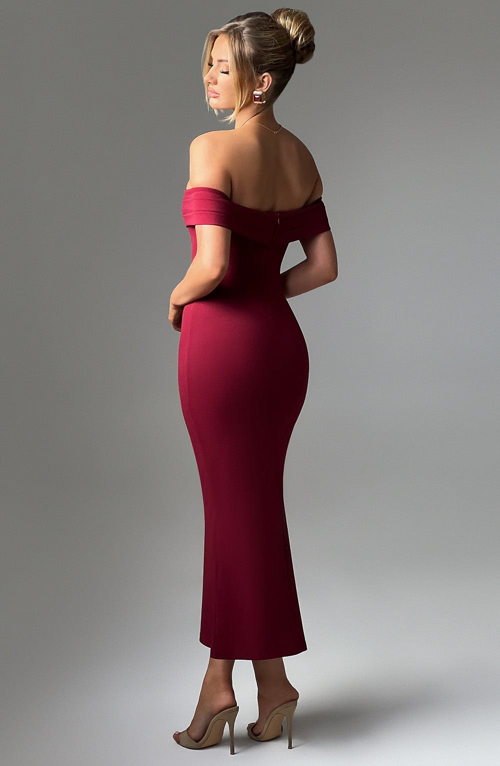 Vestido Midi Bex - Burdeos