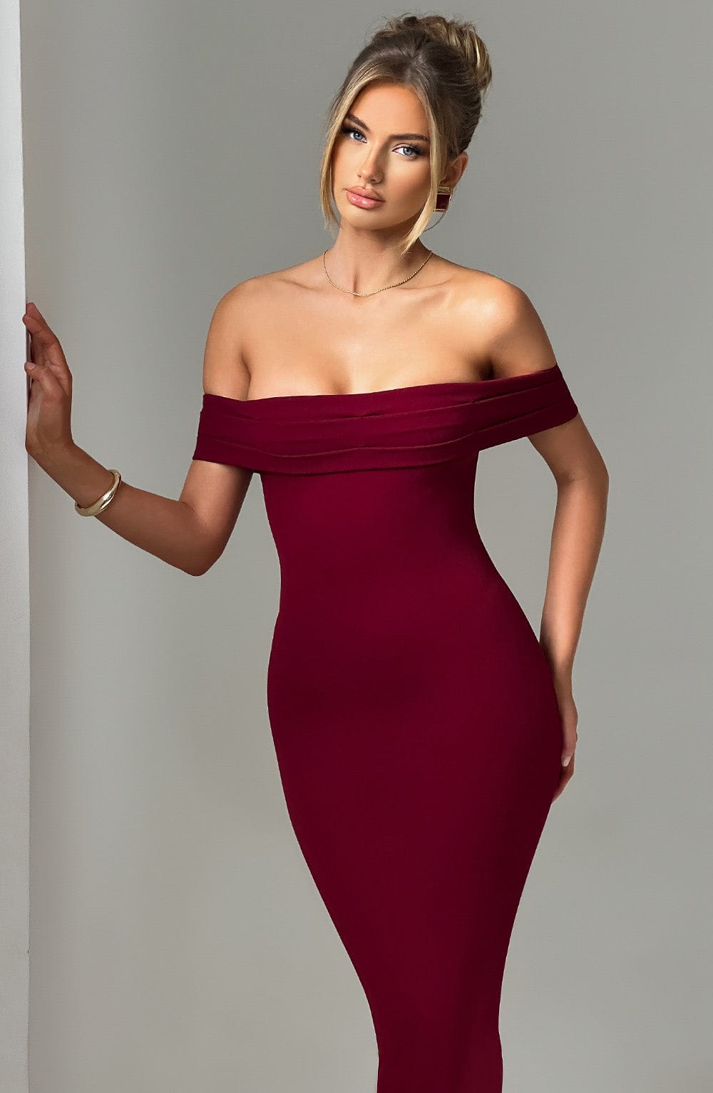 Vestido Midi Bex - Burdeos