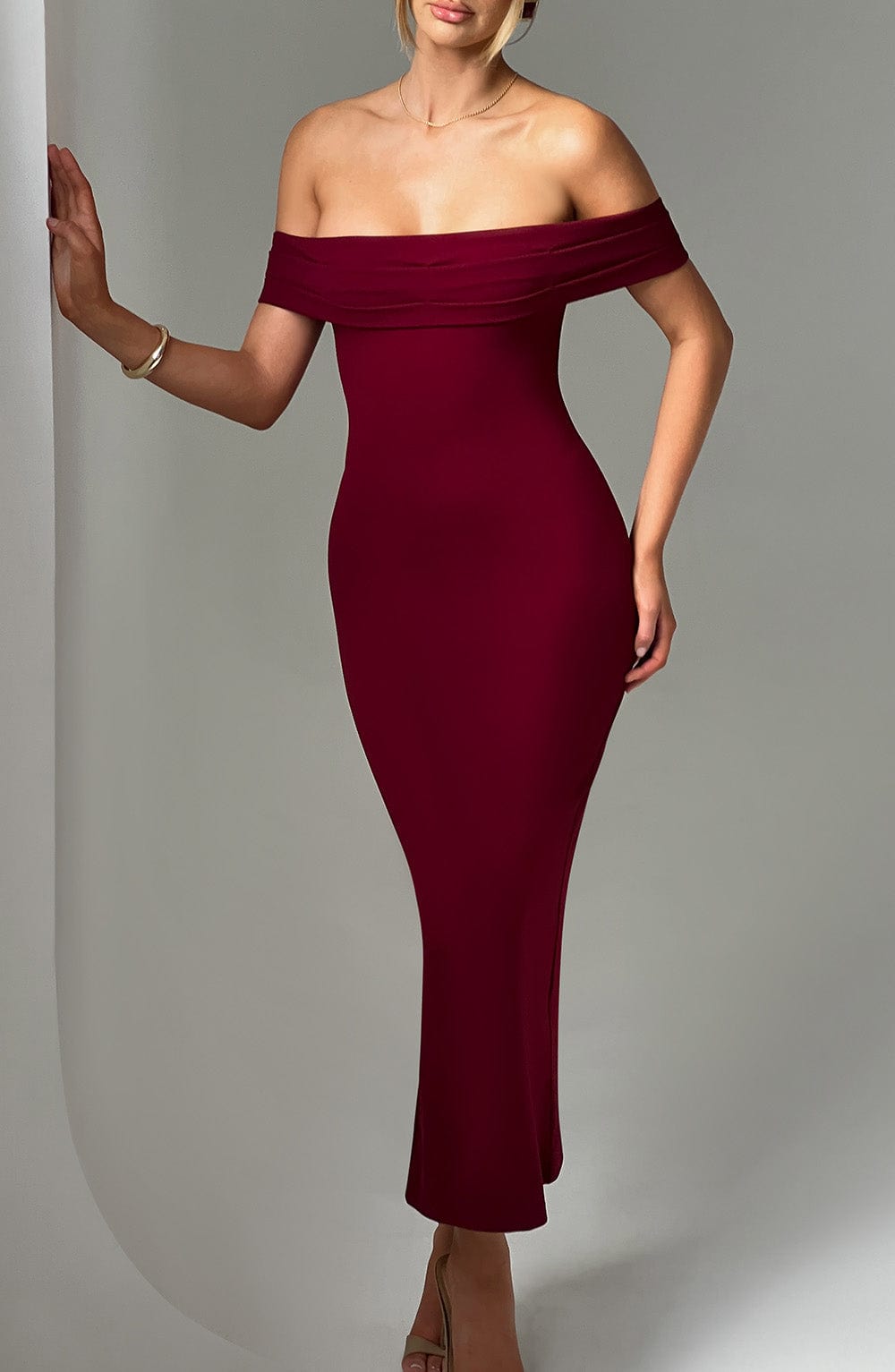 Vestido Midi Bex - Burdeos
