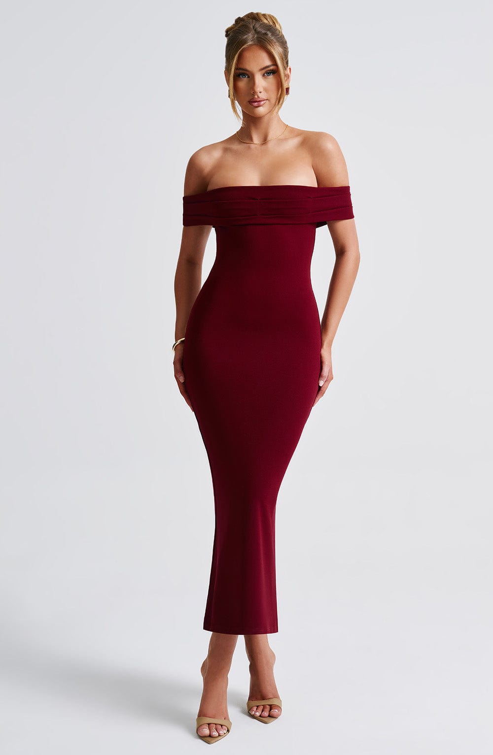 Vestido Midi Bex - Burdeos
