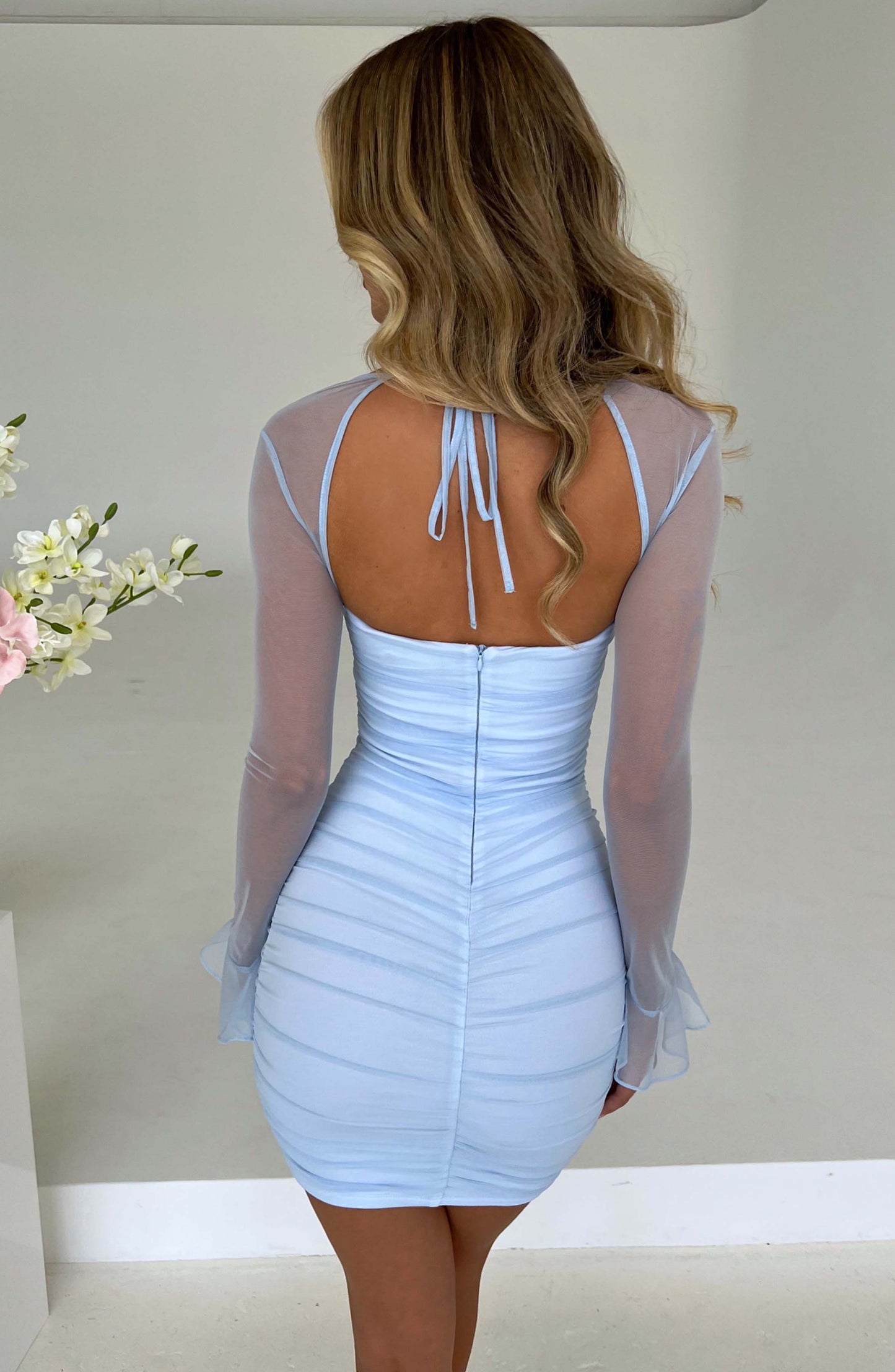 Vestido Mini Brea - Azul Bebé
