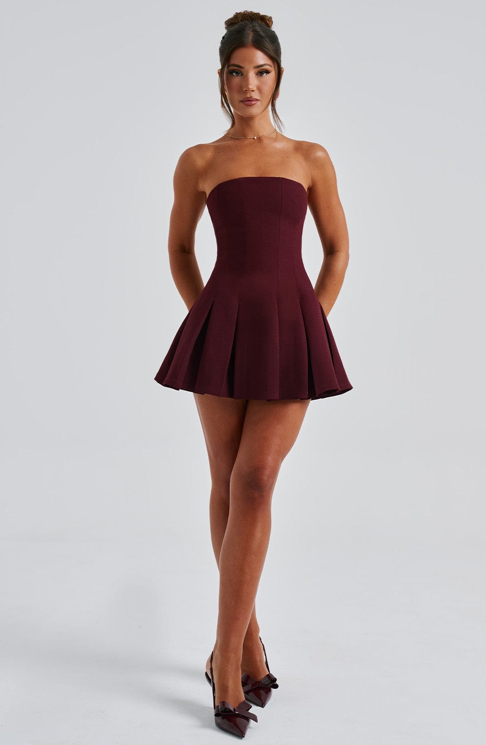Vestido Mini Bryony - Laca de Cereza
