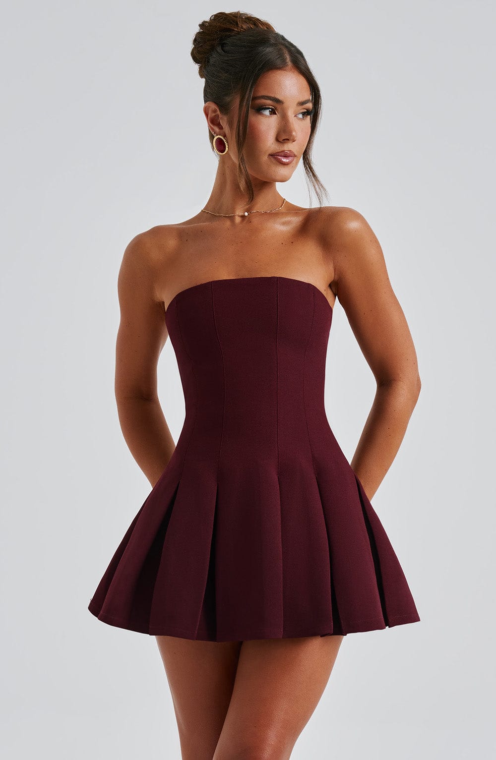 Vestido Mini Bryony - Laca de Cereza