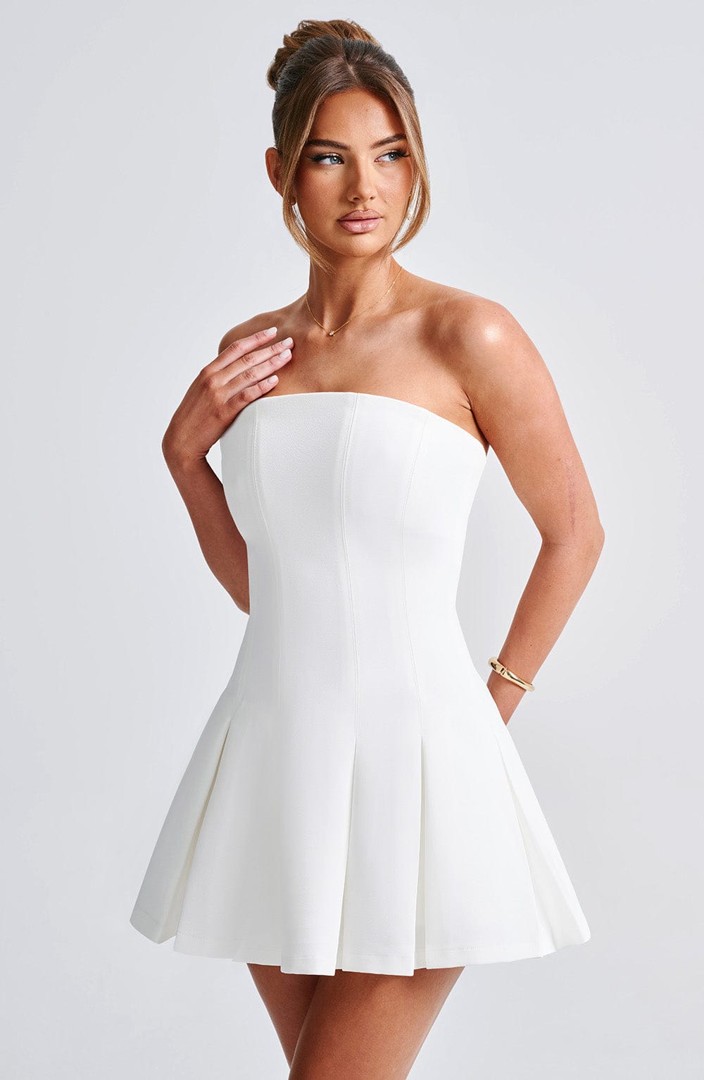 Vestido Mini Bryony - Marfil