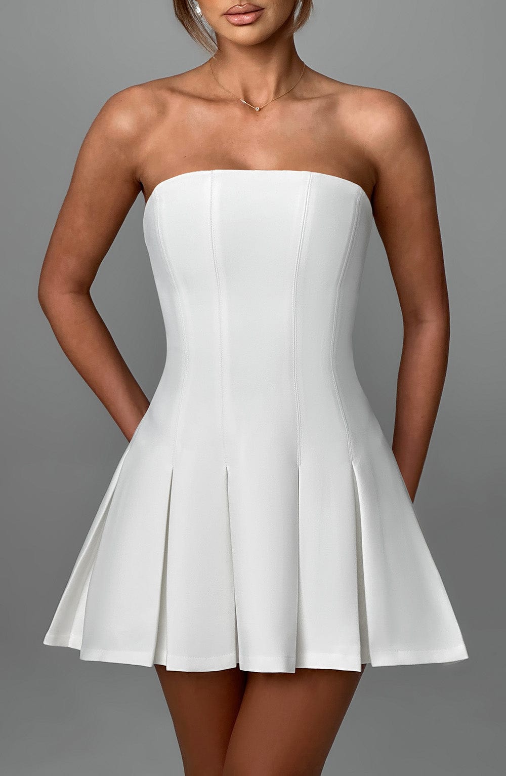 Vestido Mini Bryony - Marfil