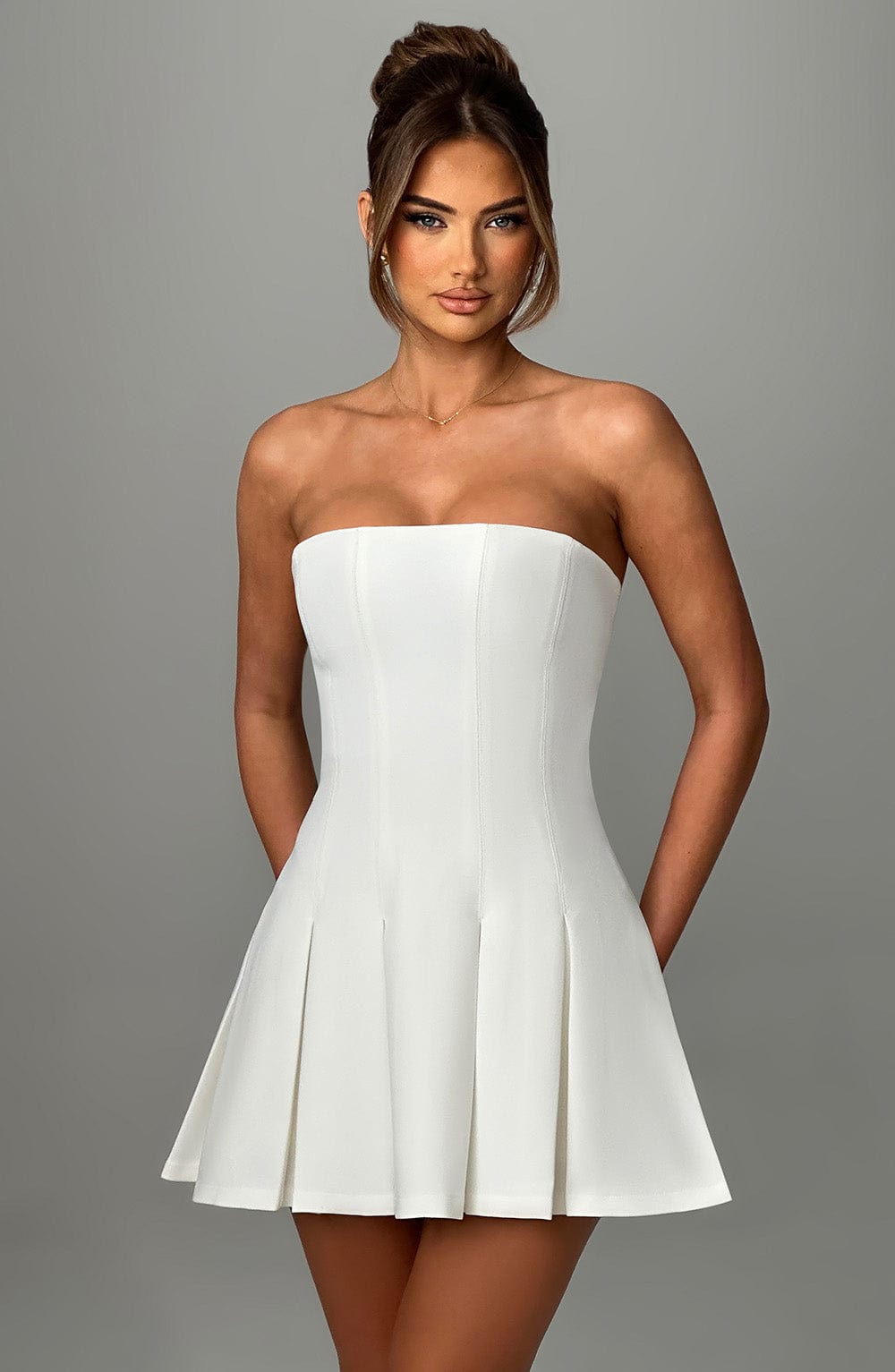 Vestido Mini Bryony - Marfil