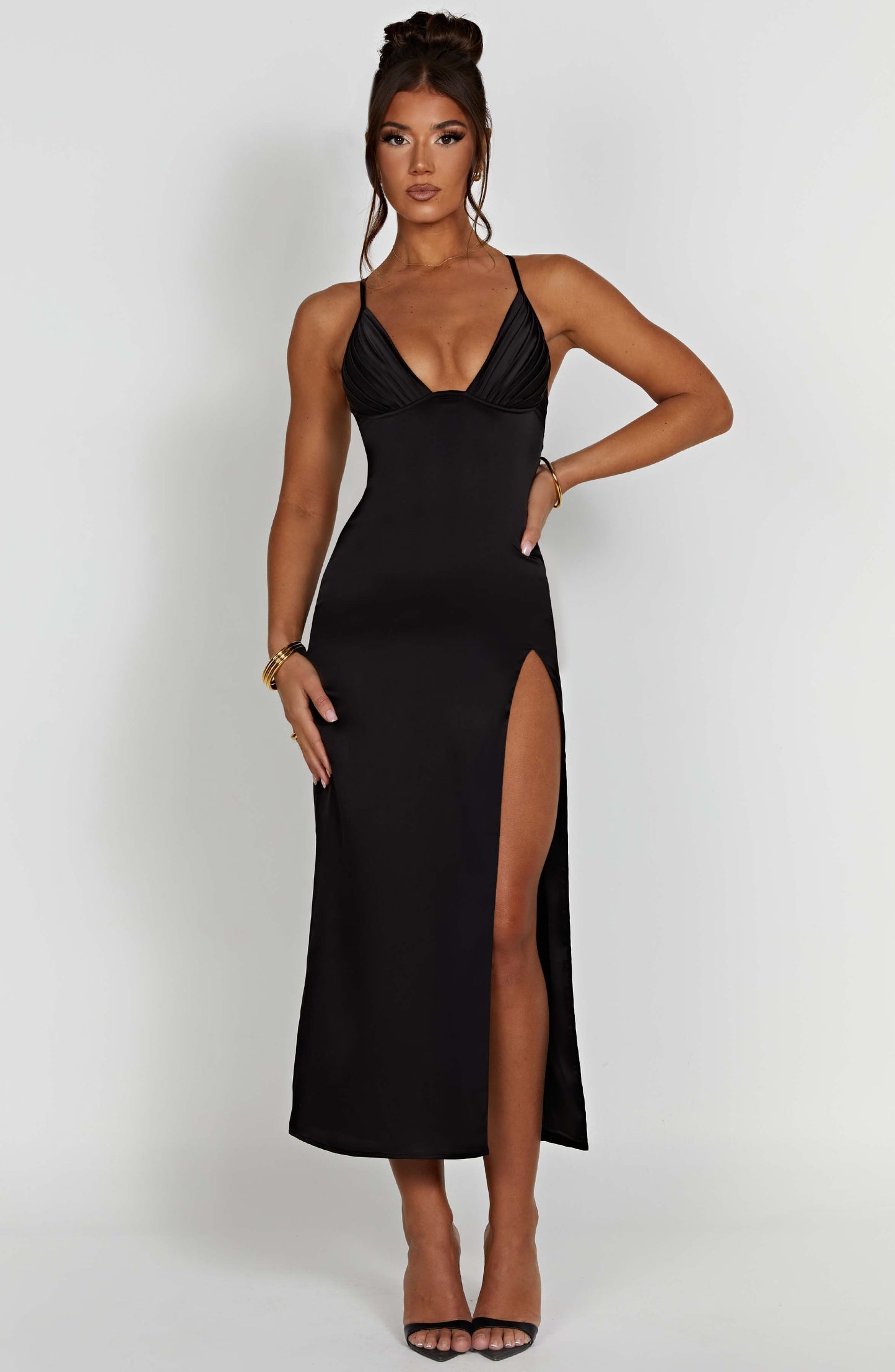 Vestido Midi Cece - Negro