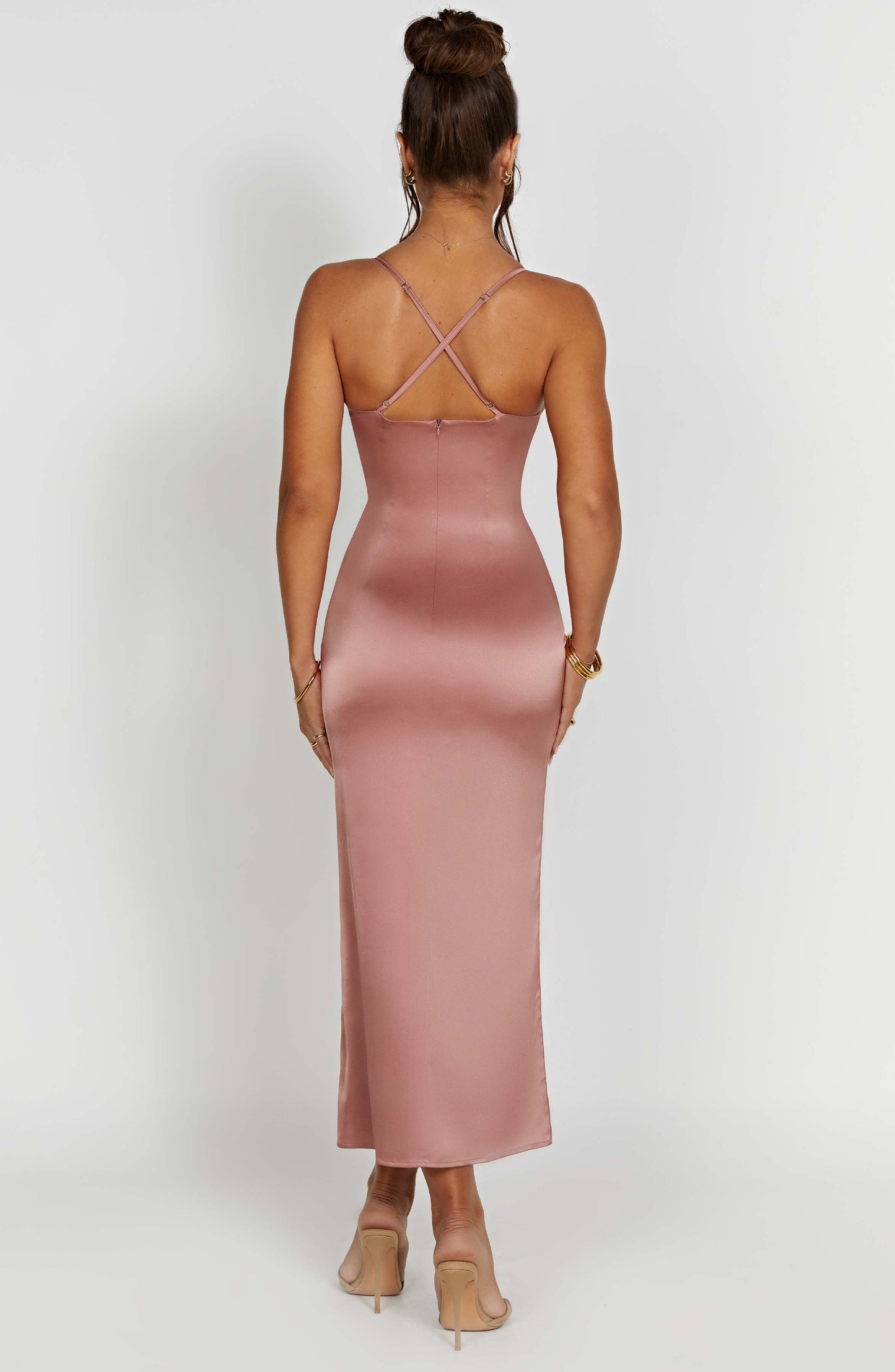 Vestido Midi Cece - Rosa Claro