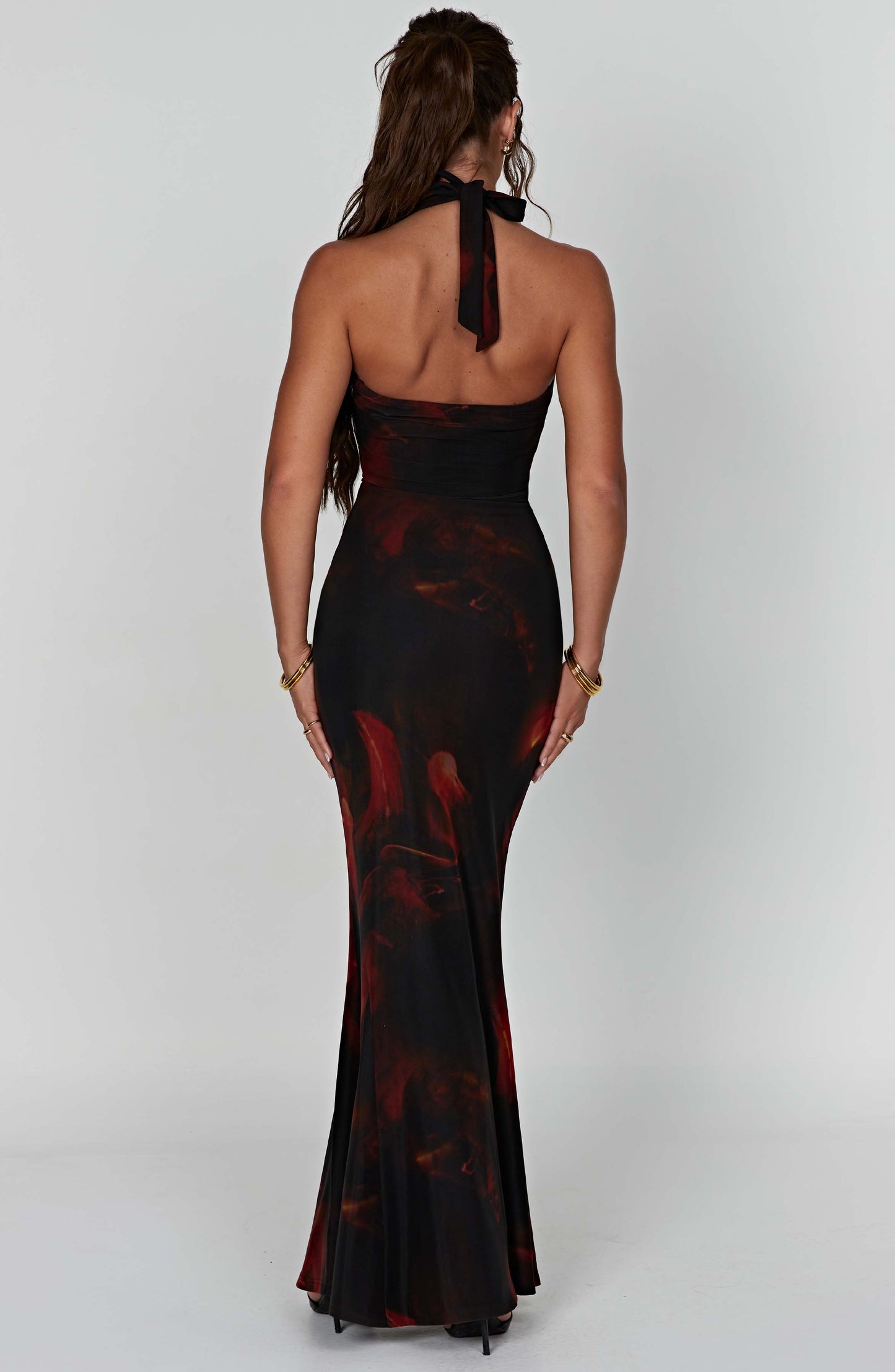 Vestido Maxi Chrishelle - Estampado de Fuego