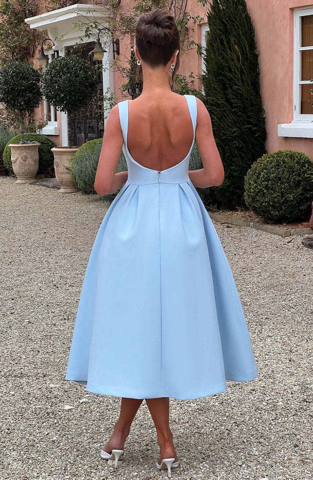 Vestido Midi Clarabella - Azul