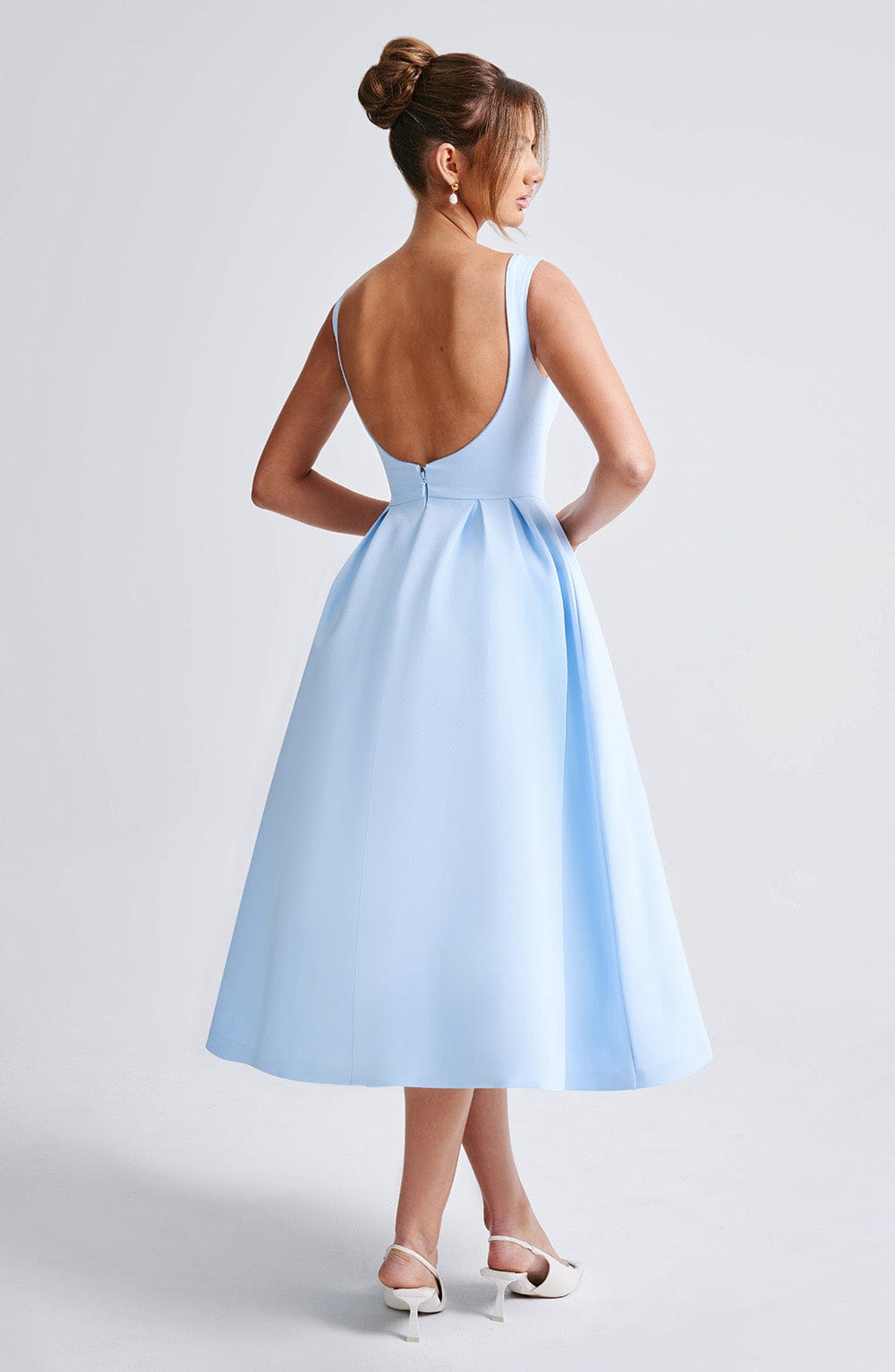 Vestido Midi Clarabella - Azul