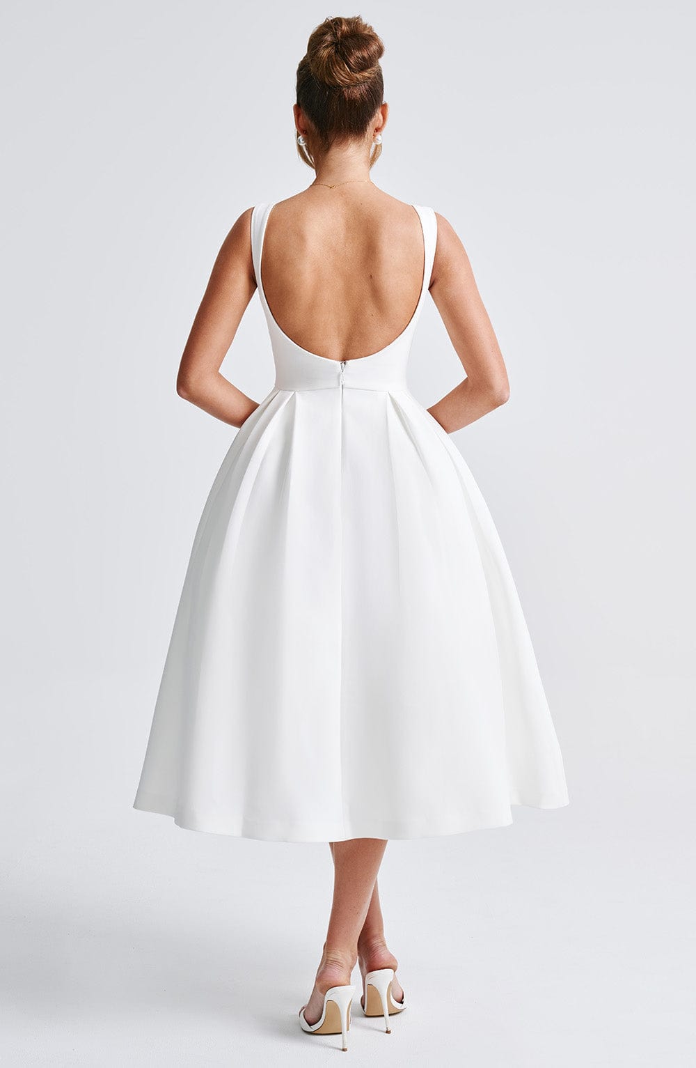 Vestido Midi Clarabella - Marfil