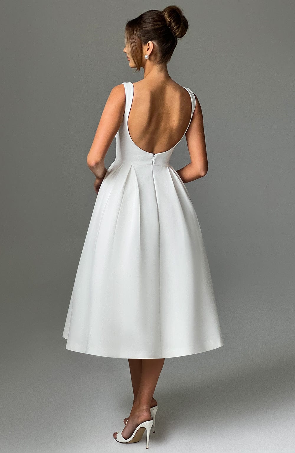 Vestido Midi Clarabella - Marfil