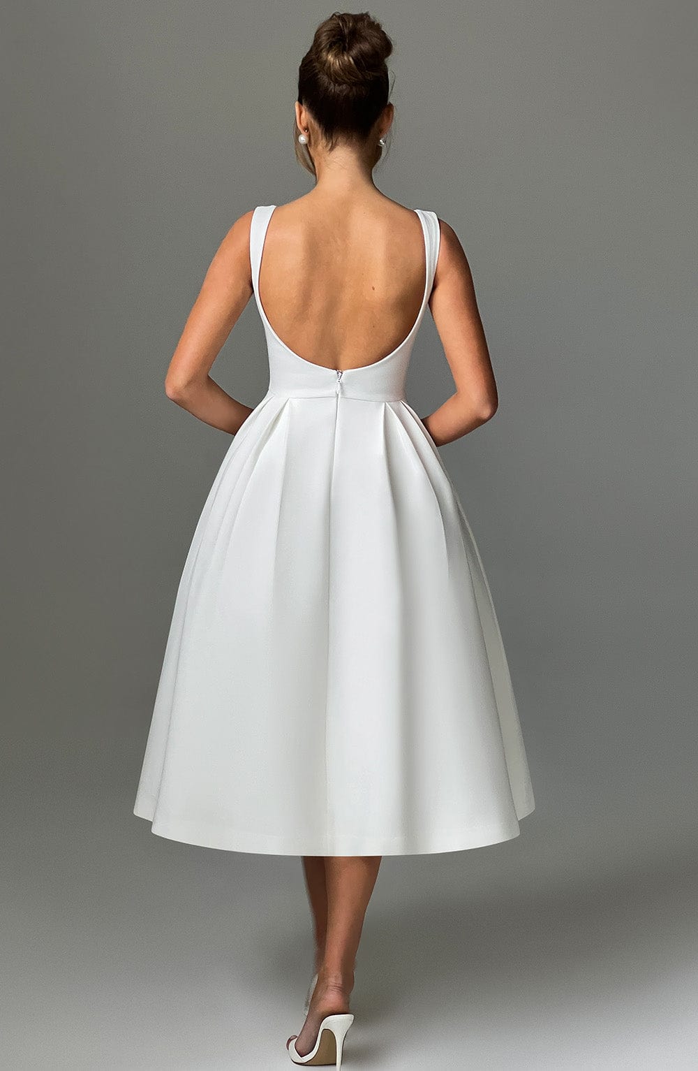Vestido Midi Clarabella - Marfil