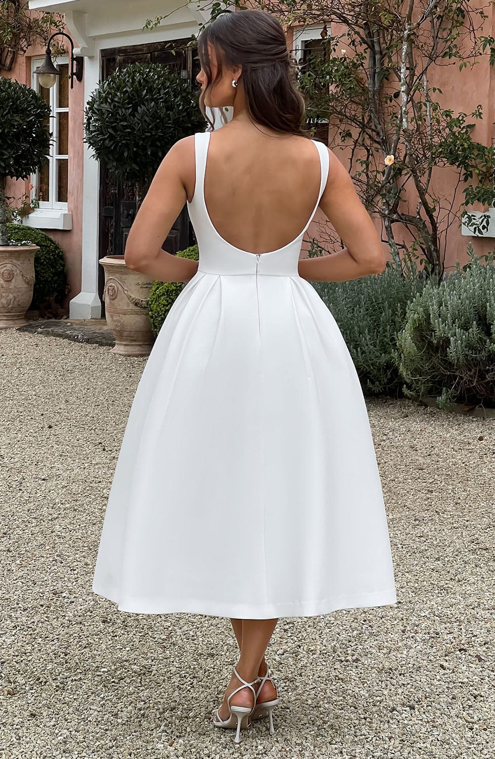 Vestido Midi Clarabella - Marfil