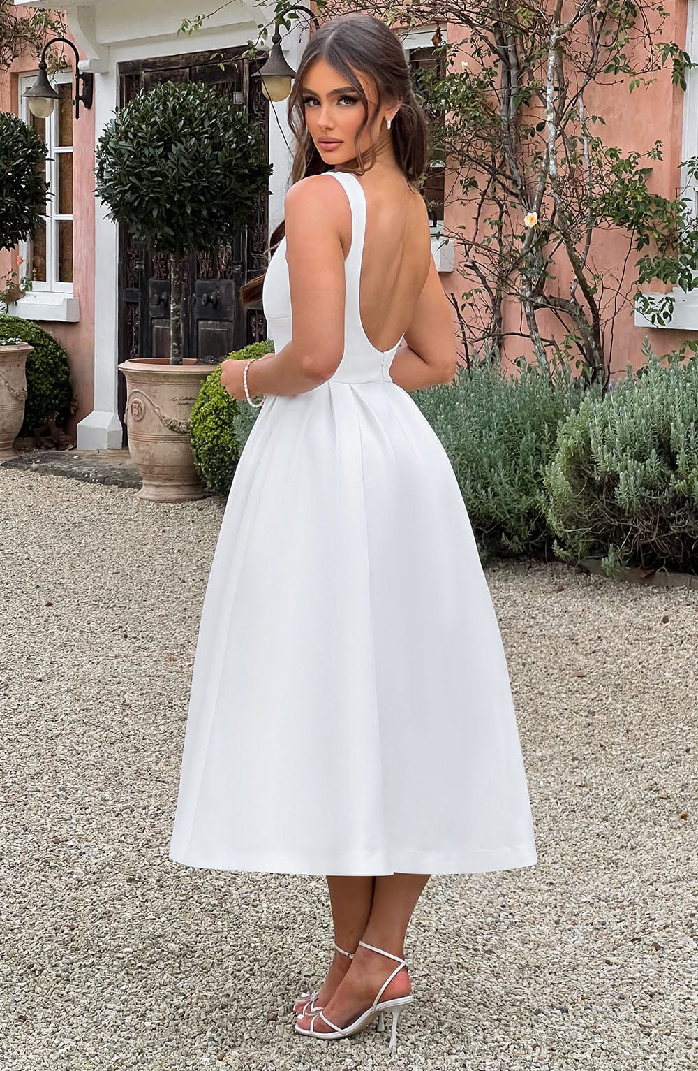 Vestido Midi Clarabella - Marfil