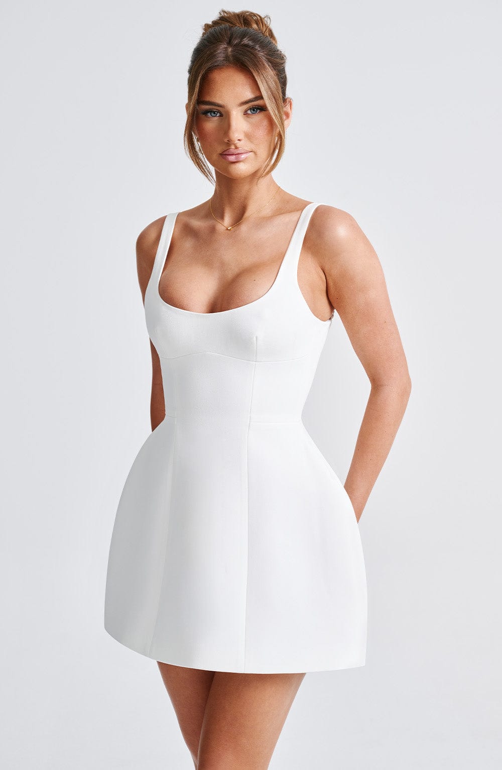 Vestido Mini Claretta Marfil