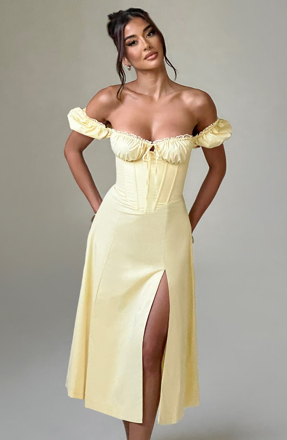 Vestido Midi Courtney - Limón