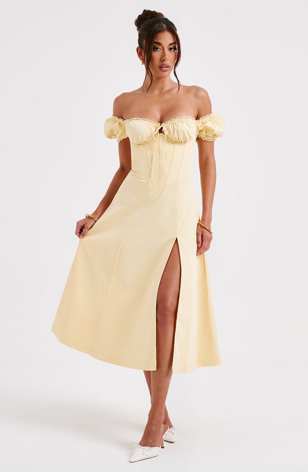 Vestido Midi Courtney - Limón