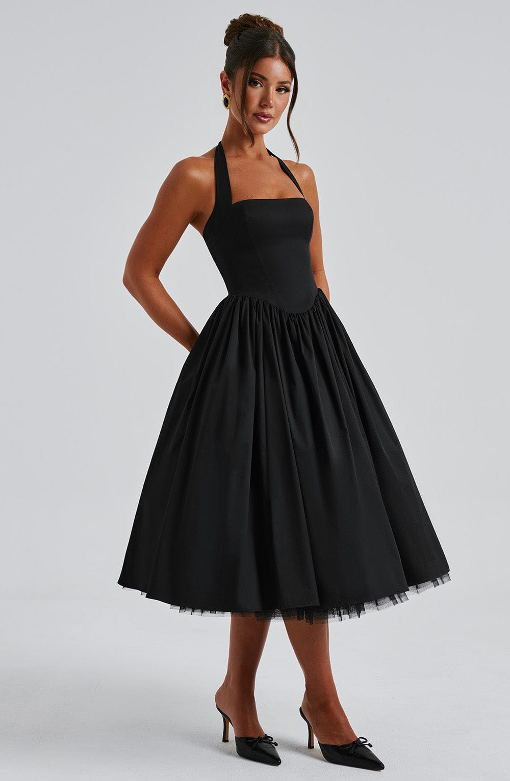 Vestido Midi Cressida - Negro