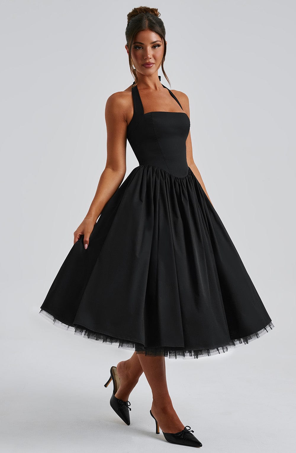 Vestido Midi Cressida - Negro