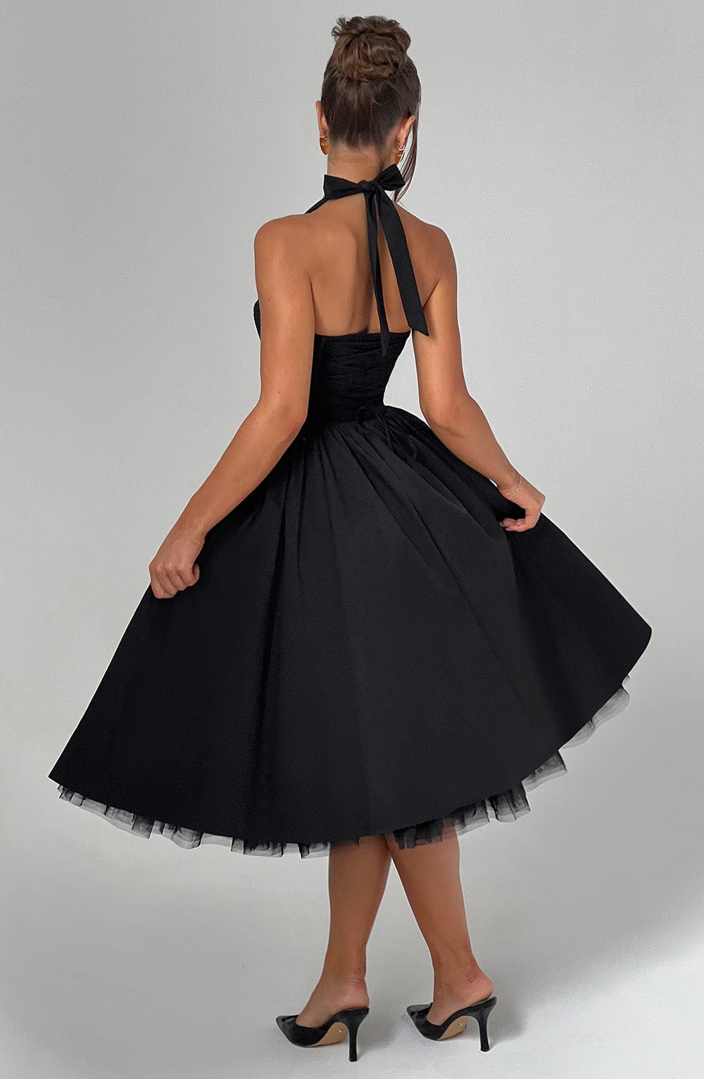 Vestido Midi Cressida - Negro