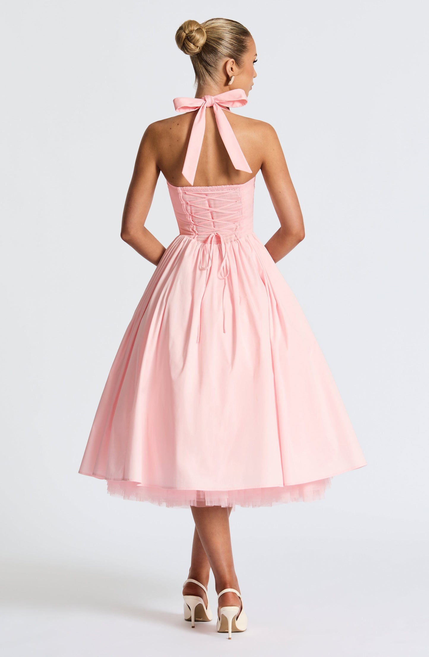 Vestido Midi Cressida - Rosa