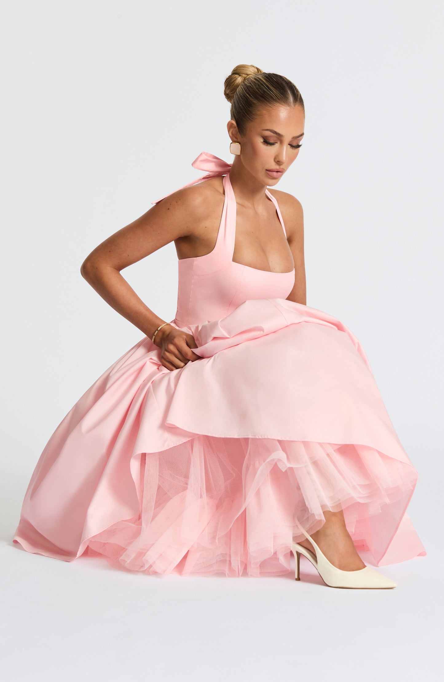 Vestido Midi Cressida - Rosa