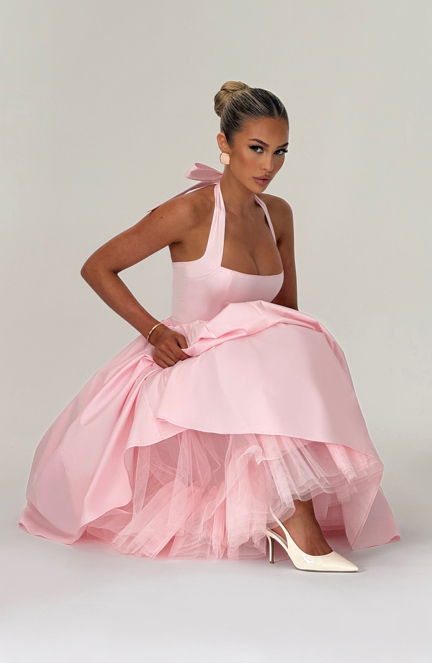 Vestido Midi Cressida - Rosa