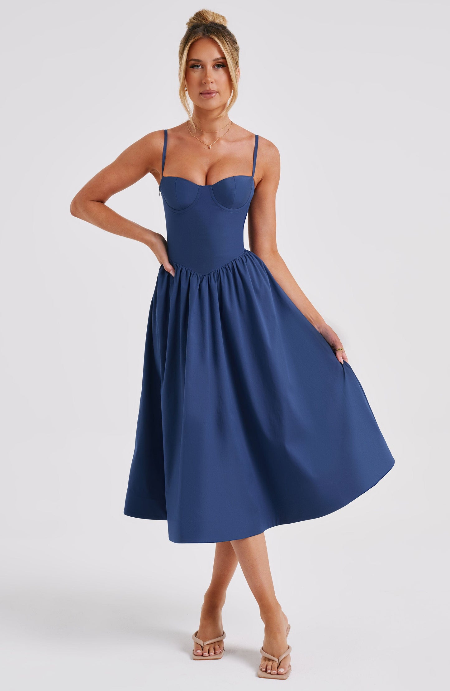 Vestido Midi Daisey - Marino