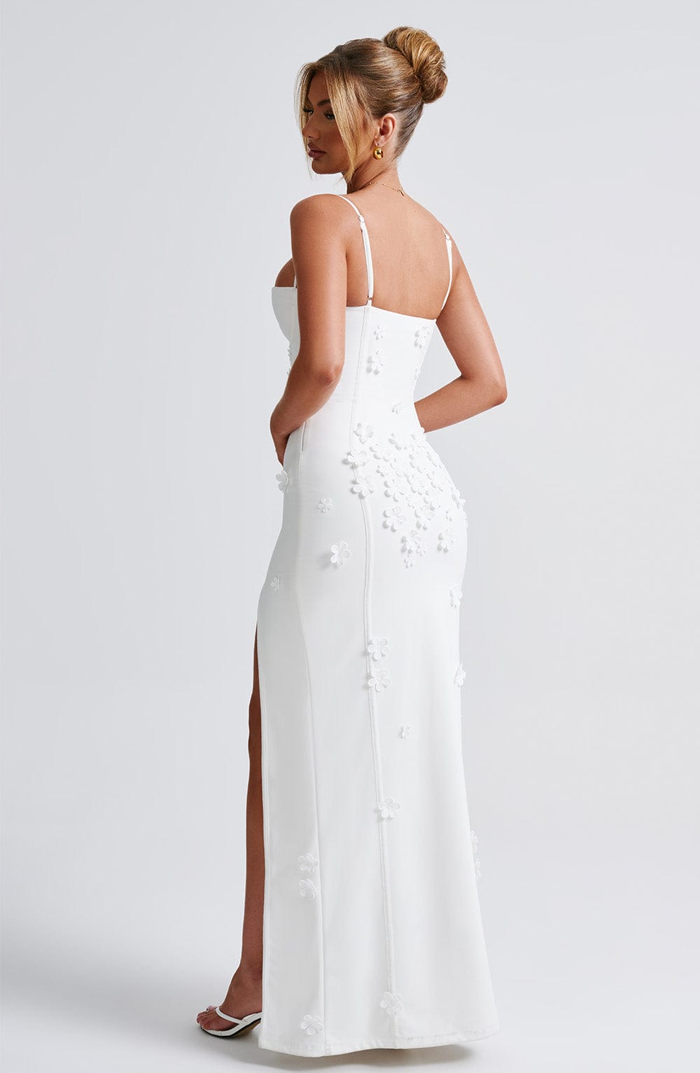 Vestido Maxi Dalary - Forrado en Marfil