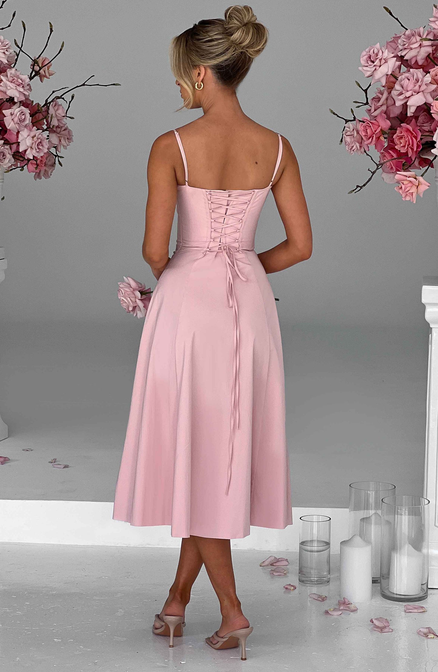 Vestido Midi Deanna - Rosa