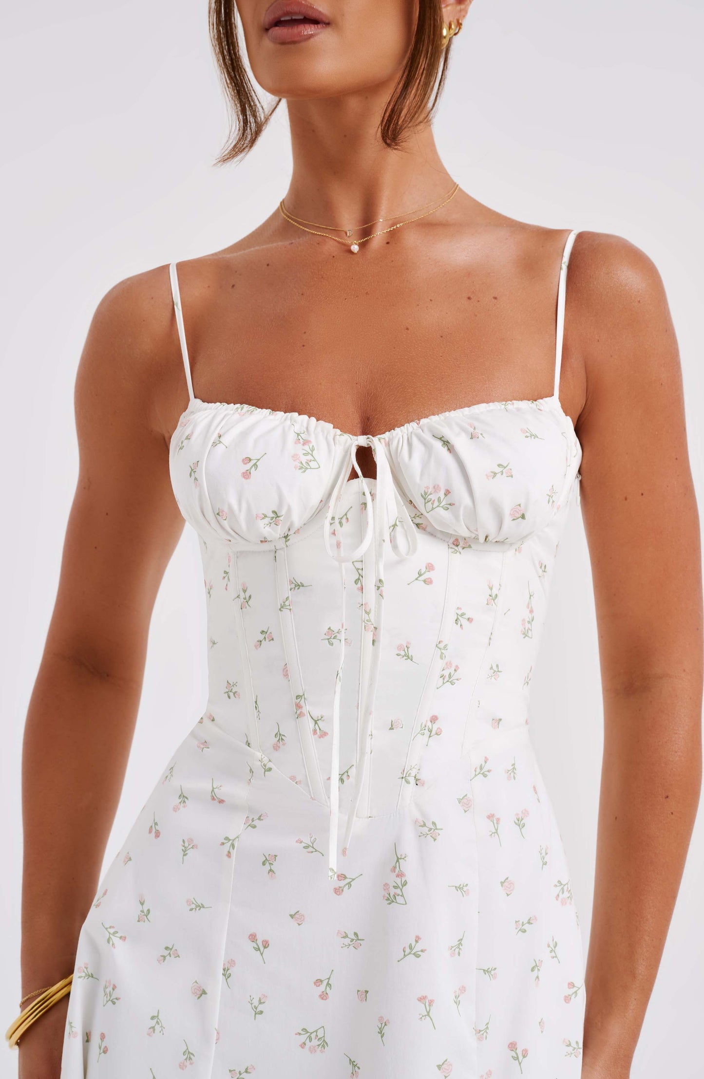Vestido Midi Deanna - Estampado Floral en Rosa