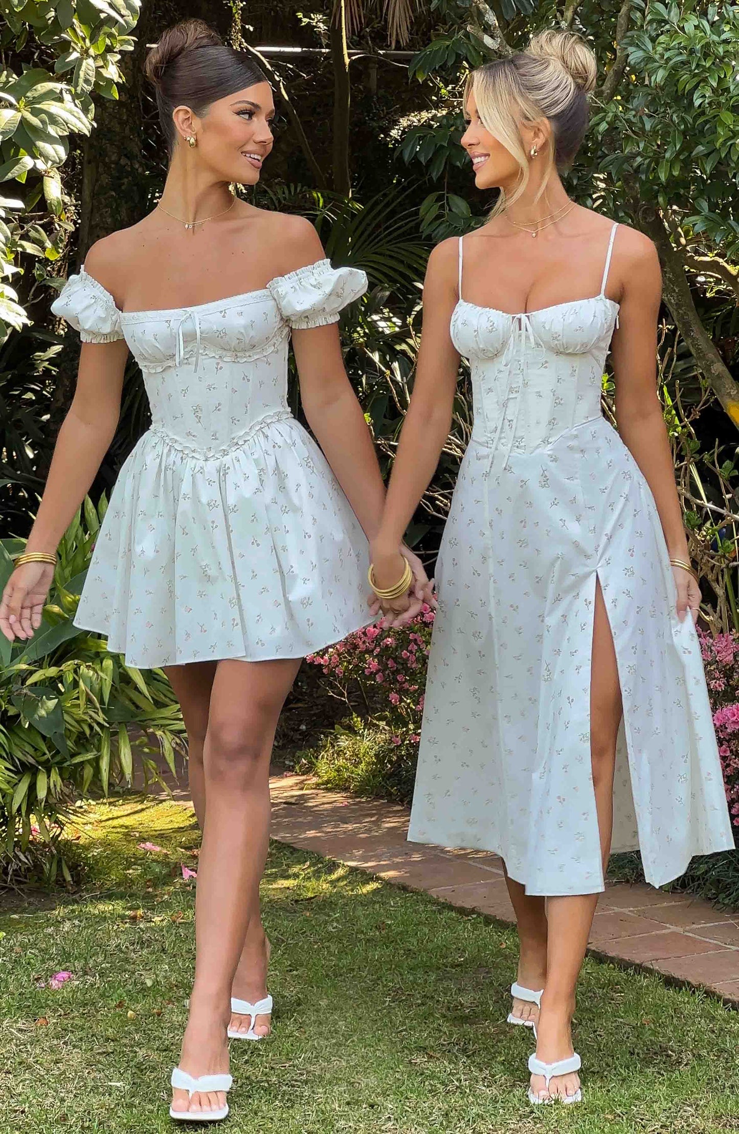 Vestido Midi Deanna - Estampado Floral en Rosa