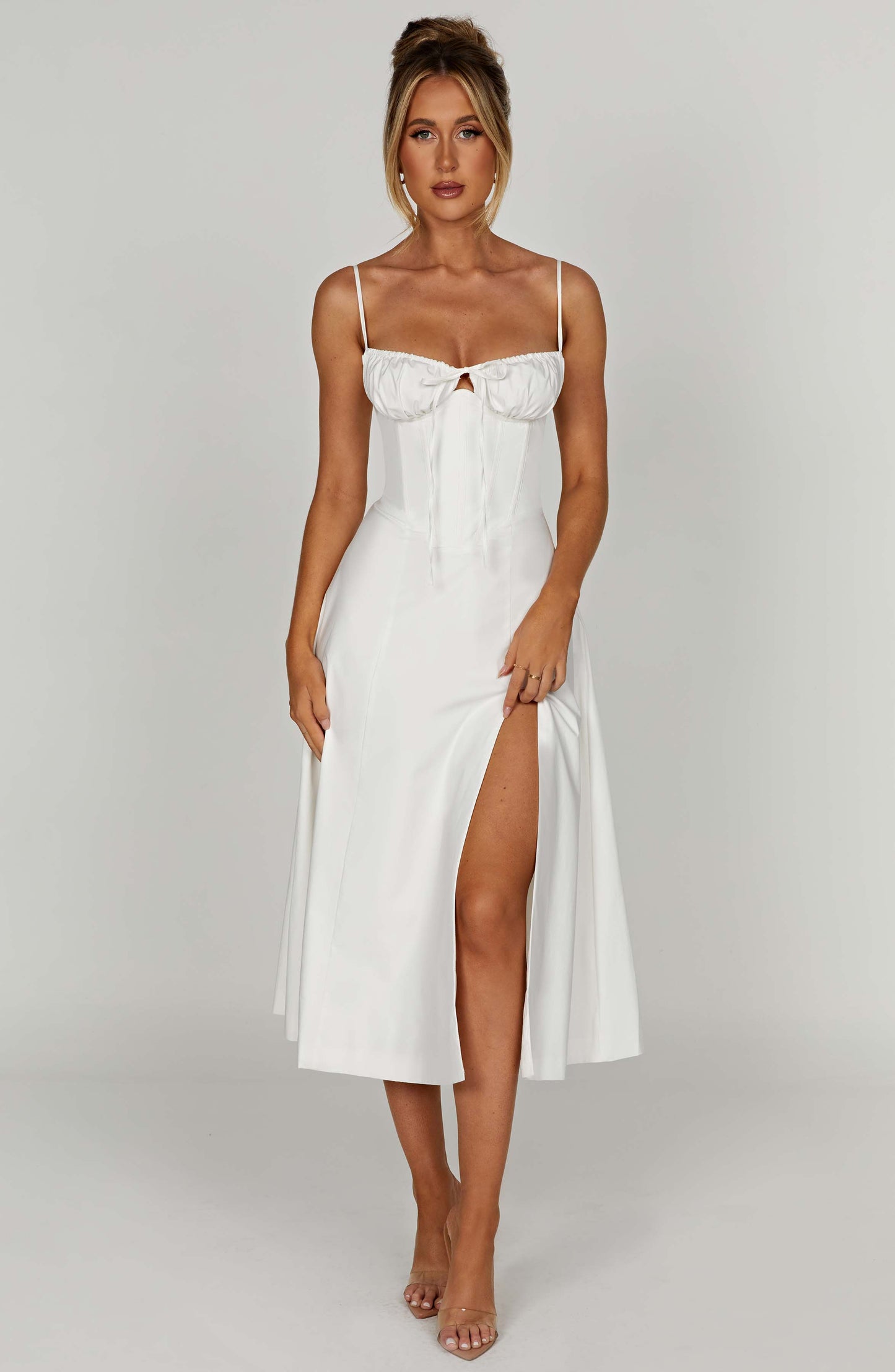 Vestido Midi Deanna - Marfil