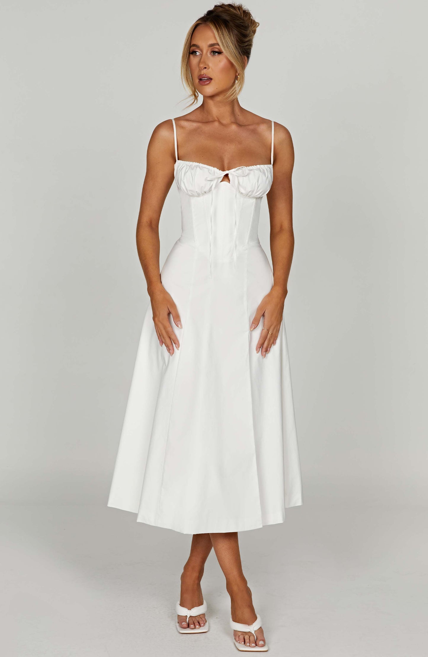 Vestido Midi Deanna - Marfil