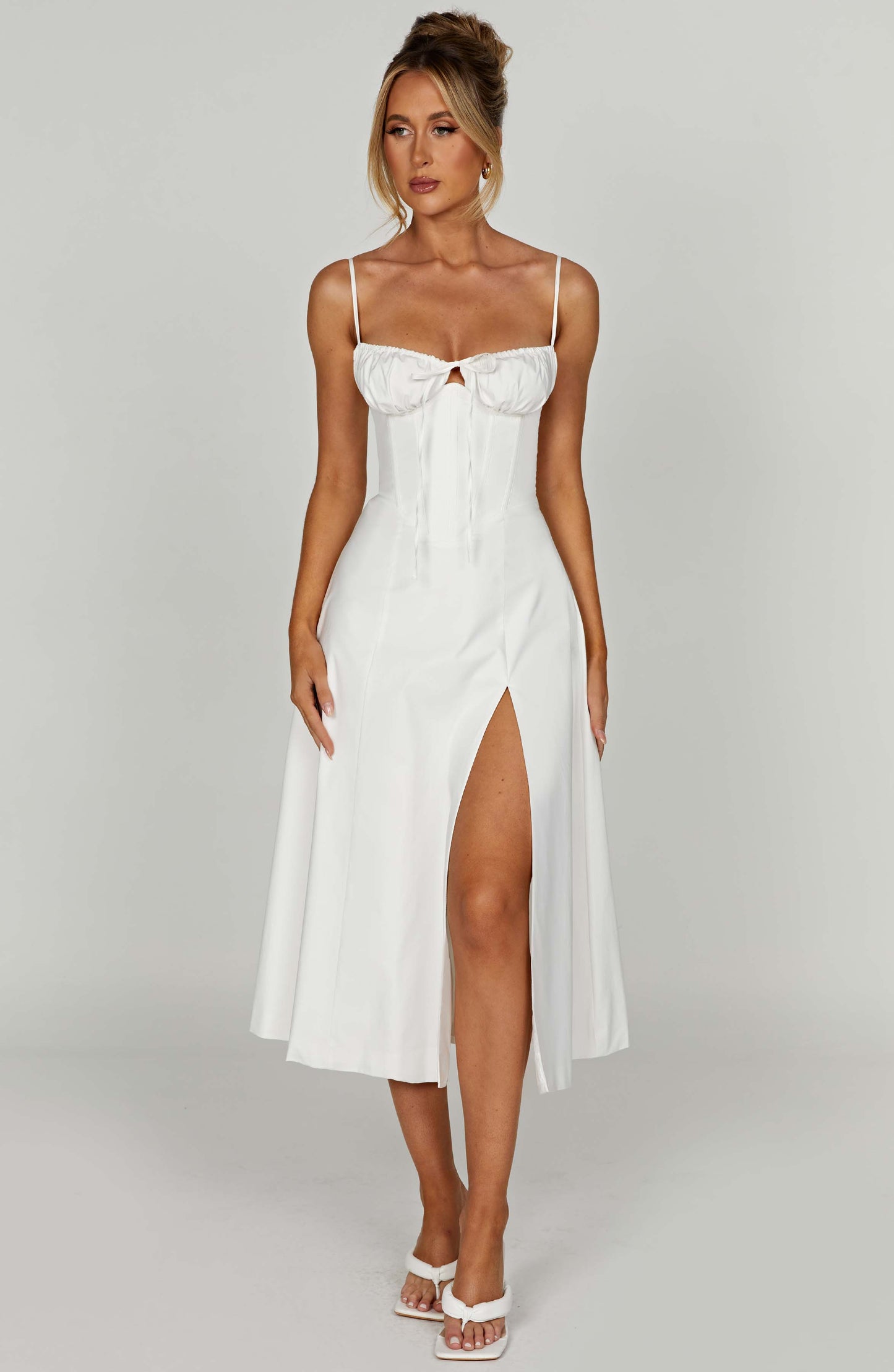 Vestido Midi Deanna - Marfil