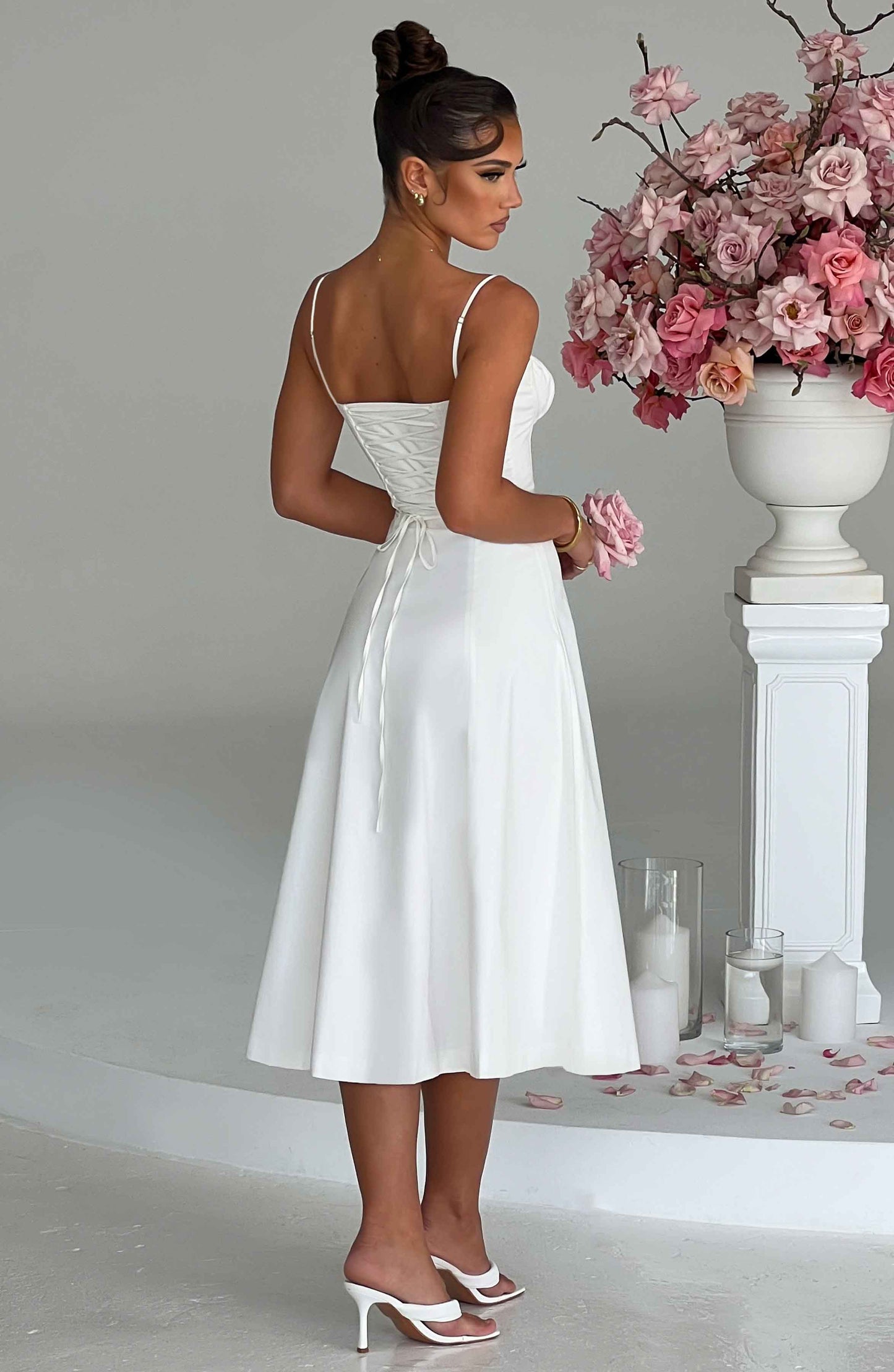 Vestido Midi Deanna - Marfil